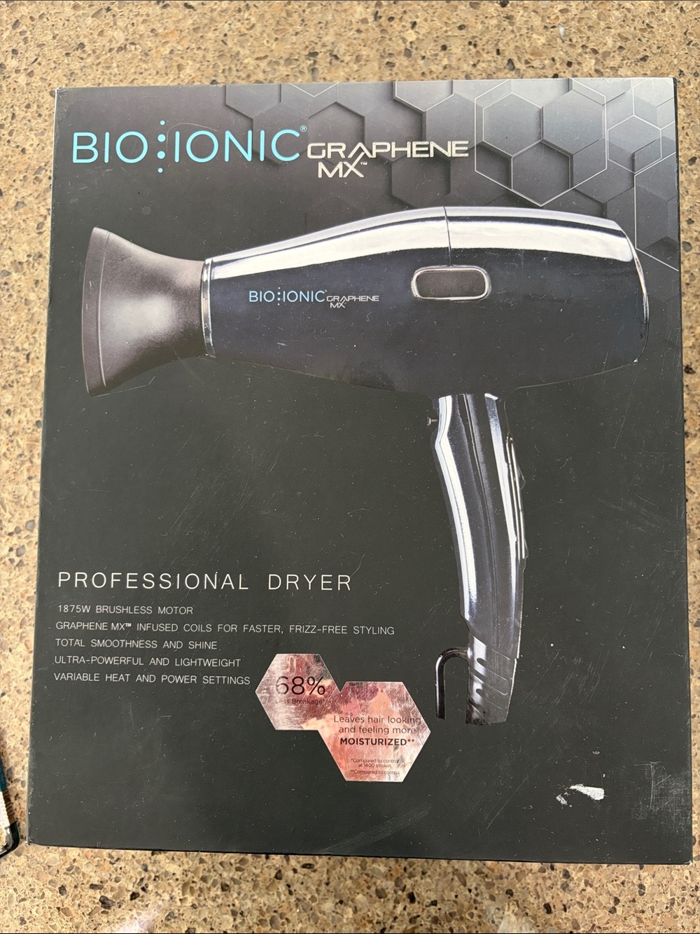 Bio Ionic Graphene MX Professional Hair Dryer - Black